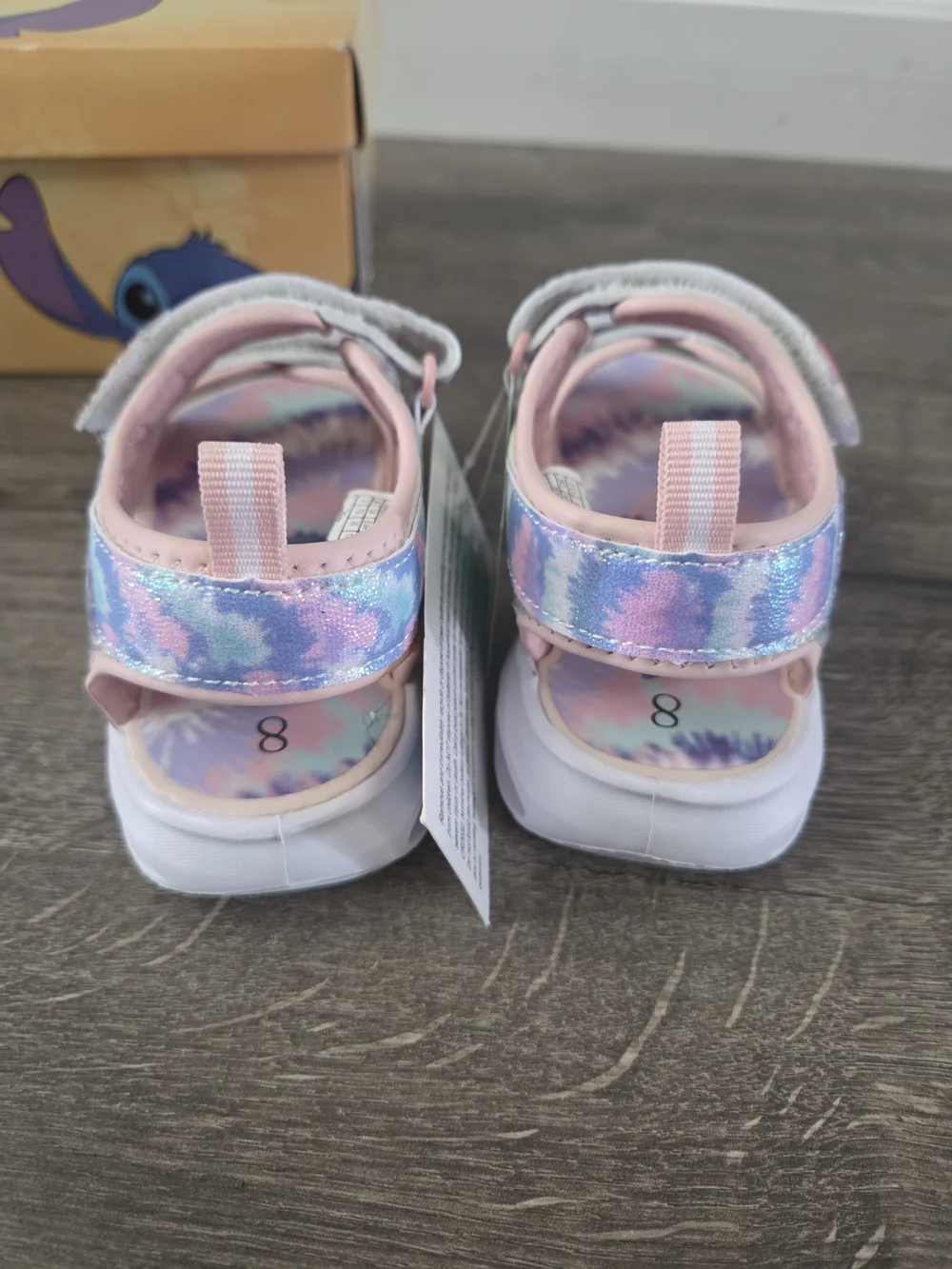 Disney Stitch Light Up Sandals Size 8 NEW